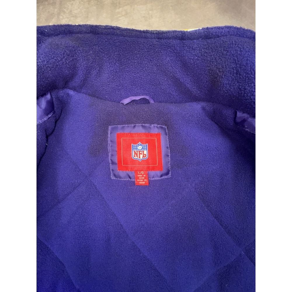 NFL Baltimore Ravens Thick Large Insulated Jacket Heavy G-III Apparel - Picture 9 of 11